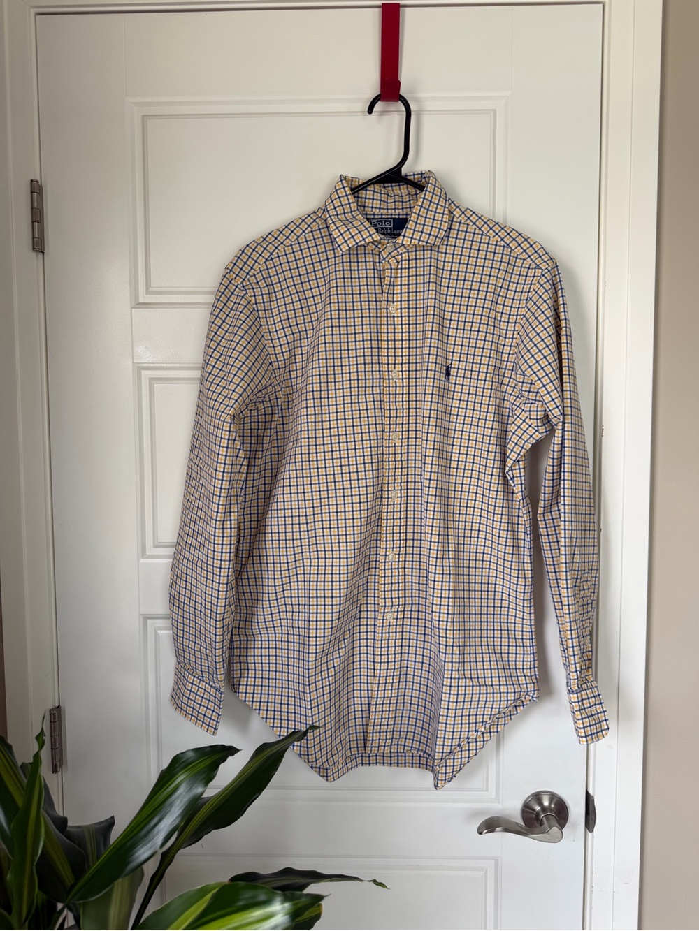 Polo Ralph Lauren Classic Fit Yellow & Blue Check Button-Down Shirt